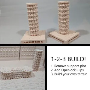 Necropolis tile - big round pillar