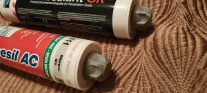 A cap for silicone/acrylic cartridge