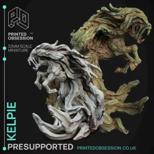 Kelpie- Elemental Familars-Presupported - 32mm scale