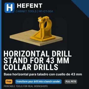 Horizontal Drill Stand for 43 mm Collar Drills