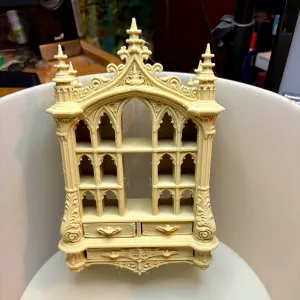 Gothic Cathedral Curio Cabinet