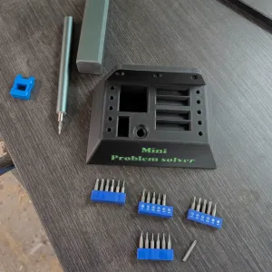 holder for mini screw driver and mini bit box
