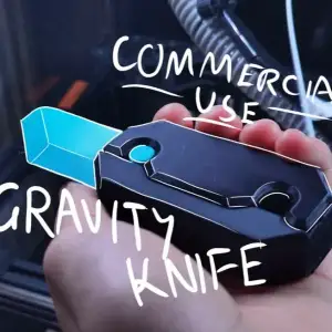 Gravity Knife no-screw needed