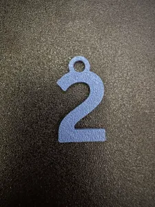 Number Keychain 2