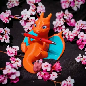 CHARIZARD PEN HOLDER POKEMON ( NO SUPPORT )