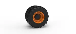 Front wheel of Racing Combine Harvester Version 2 Scale 1:25