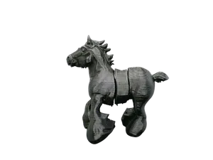 Articulated Horse Toy, Flexible Movable Figurine