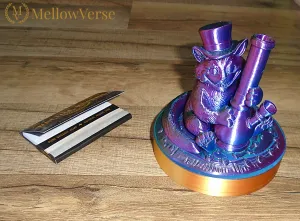 Cheshire Cat Herb Grinder-2Part Magnetic Grinder- MellowVers