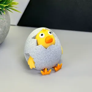 Little Bird Looking Out Of Egg