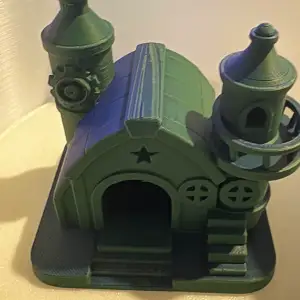 Minimalist steampunk pet house