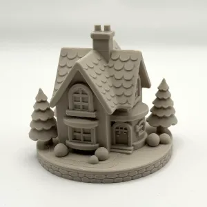 Winter House Scene