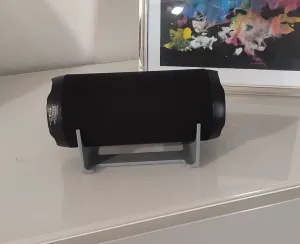 Soporte horizontal para altavoz portátil cilíndrico