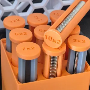 Magneto - Gridfinity Magnet/Washer/Battery holders