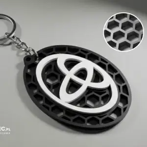 Toyota logo honeycomb keychain