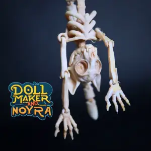 Skeleton furry cat