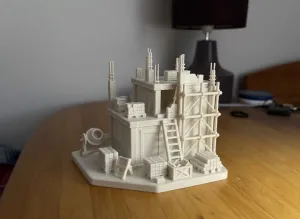 Construction Site Building Diorama 3D Model