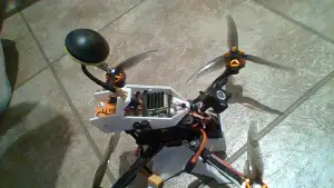 long range FPV mount with antenna mount