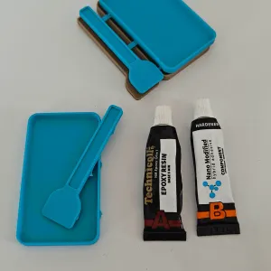 Epoxy Mixing Tray & Spatula | Snap-Off Design (6g)