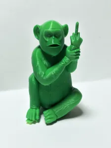 Rude monkey sculpture