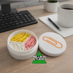 Paper Clips with a Paper clip Jar