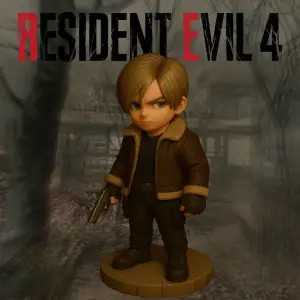 Leon Kennedy Resident Evil 4 Chibi