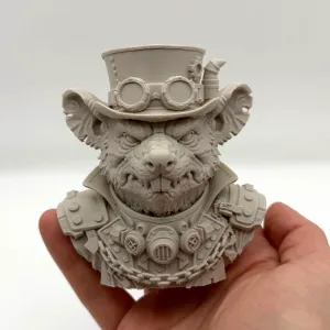 Rat Steampunk Bust