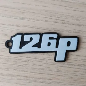 Keychain Fiat 126p logo