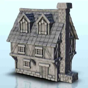Medieval house 8 - miniatures warhammer 40k 40000 terrain sc
