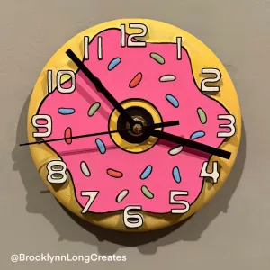 Strawberry Donut Clock