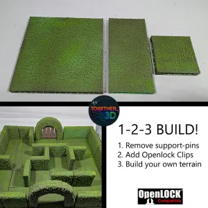 Hedge grass tiles - OpenLOCK system