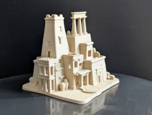 Ancient Egyptian Temple House Miniature 021