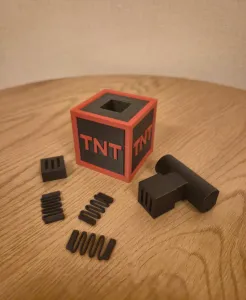TNT Box Clicker – 3D Printable Comic-Style Fidget Clicker