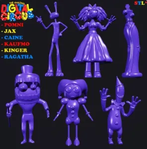 Digital circus Pomni figurine