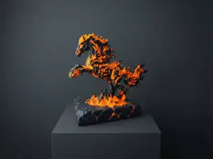Elemental Fire Horse 烈火战马 CNY 2026 Art Sculpture