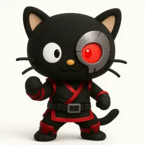 hello kitty x mortal kombat chococat kano