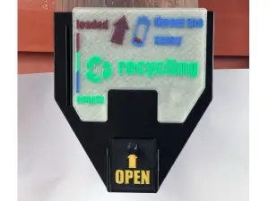 Container for used batteries