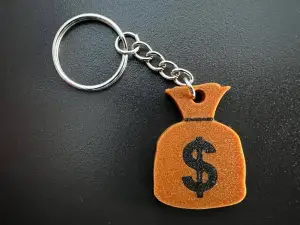 Money Bag Emoji Keychain
