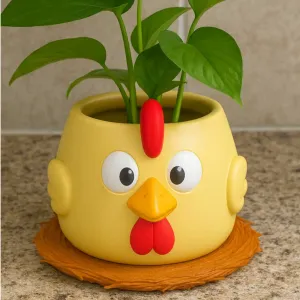 Newly Updated V2 Multicolor Nesting Chicken Pot planter/bowl