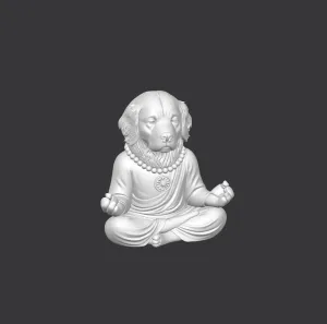 Golden Retriever Meditating