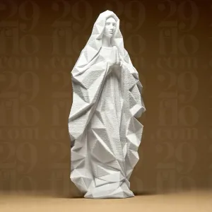 Geometric Saint Mary Statue