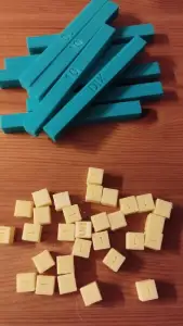 Barre et Cube pour compter. Educatif CP