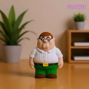 Peter Griffin from Family Guy Knitted - Crochet