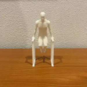 Mini Athlete on Parallel Bars – Dips Fitness Figurine