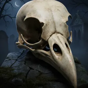BIG CROW SKULL.