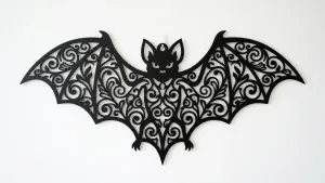 Bat Silhouette Wall Art - Halloween Decor