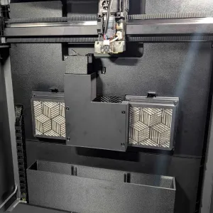 Heat deflector with chute cover + hepa filter covers