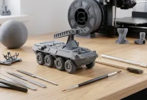 Combat vehicle assembly model