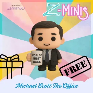 MICHAEL SCOTT FROM THE OFFICE Z-MINIS FOR FREE
