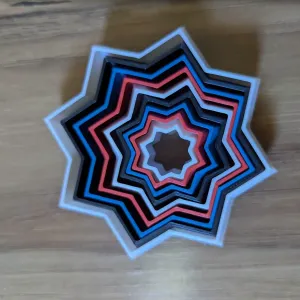 3d printed star fidget toy