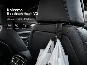 Universal Car Headrest Hook Scalable Back Seat Bag Hanger